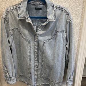 Wild Fable Light Blue Jean Shacket